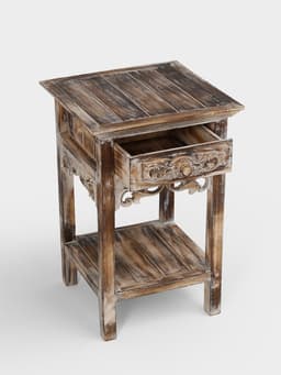 Тумба «Старый Бали», 40×40×60 см, дерево албезия, светло-коричневая