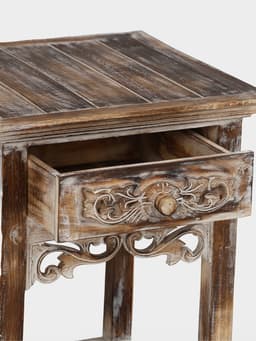 Тумба «Старый Бали», 40×40×60 см, дерево албезия, светло-коричневая