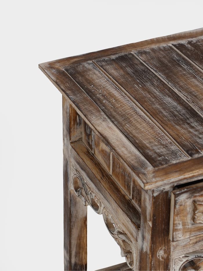 Тумба «Старый Бали», 40×40×60 см, дерево албезия, светло-коричневая