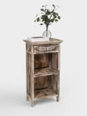 Тумба «Старый Бали», 50×30×90 см, дерево албезия, светло-коричневая