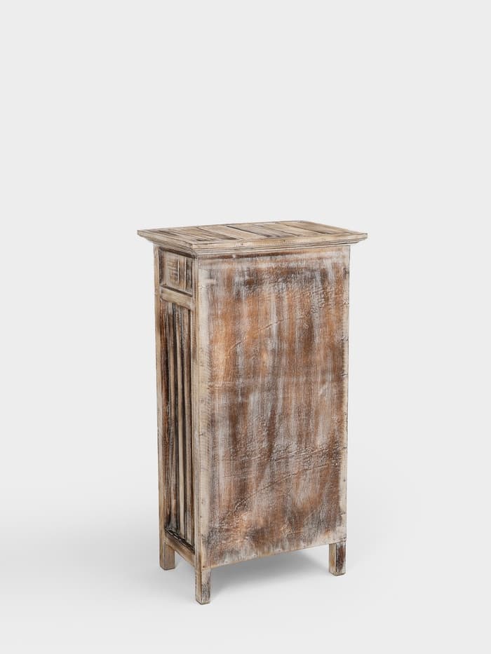 Тумба «Старый Бали», 50×30×90 см, дерево албезия, светло-коричневая