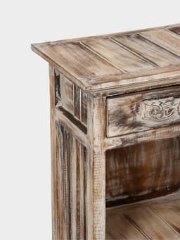 Тумба «Старый Бали», 50×30×90 см, дерево албезия, светло-коричневая