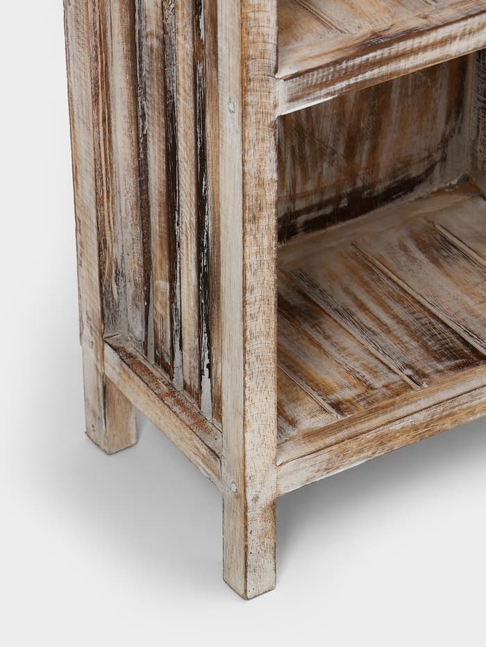 Тумба «Старый Бали», 50×30×90 см, дерево албезия, светло-коричневая