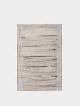 Тумба «Старый Бали», 50×30×90 см, дерево албезия, белая