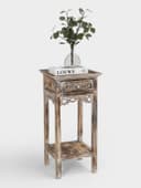 Тумба «Старый Бали», 40×40×80 см, дерево албезия, светло-коричневая