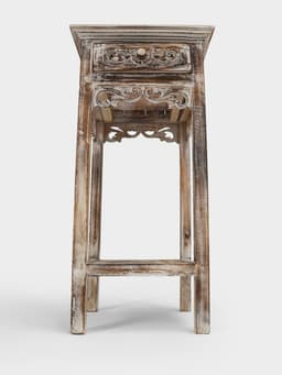 Тумба «Старый Бали», 40×40×80 см, дерево албезия, светло-коричневая