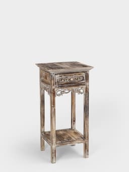 Тумба «Старый Бали», 40×40×80 см, дерево албезия, светло-коричневая