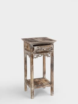 Тумба «Старый Бали», 40×40×80 см, дерево албезия, светло-коричневая