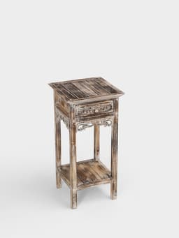 Тумба «Старый Бали», 40×40×80 см, дерево албезия, светло-коричневая