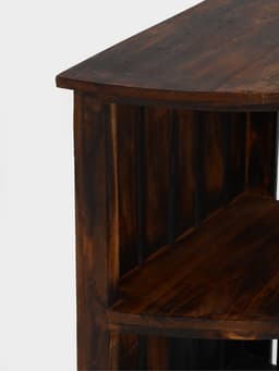 Стеллаж угловой «Бали стайл», 40×40×70 см, дерево албезия, коричневый