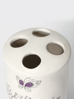 Аксессуары для ванной Доляна «Изящество», 4 предмета, дозатор 250 мл, мыльница, 2 стакана, белые