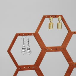 Подставка для украшений «Соты», 28×5,5×23 см, фанера, цвет полисандр