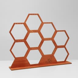 Подставка для украшений «Соты», 28×5,5×23 см, фанера, цвет полисандр