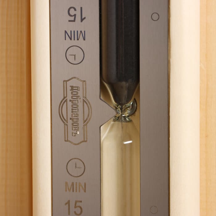 Часы песочные для бани 30×7×3V-H009-2, дерево, металл