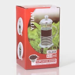 Чайник заварочный френч-пресс «Сейхо», 600 мл, стекло, нержавеющая сталь