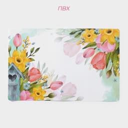 Салфетки сервировочные на стол Доляна «Акварель», 6 шт., 43×28 см