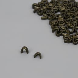 Верхний ограничитель для молнии, металлический, №5, 1000 ± 20 шт., цвет антик