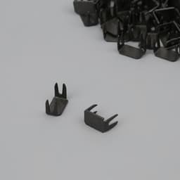 Нижний ограничитель для молнии, металлический, №8, 500±20 шт., цвет чёрный никель