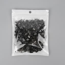 Нижний ограничитель для молнии, металлический, №8, 500±20 шт., цвет чёрный никель