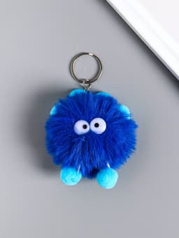 Брелок для ключей на кольце «Пушистик с ушками», мягкий, на сумку, рюкзак, 10 см, МИКС