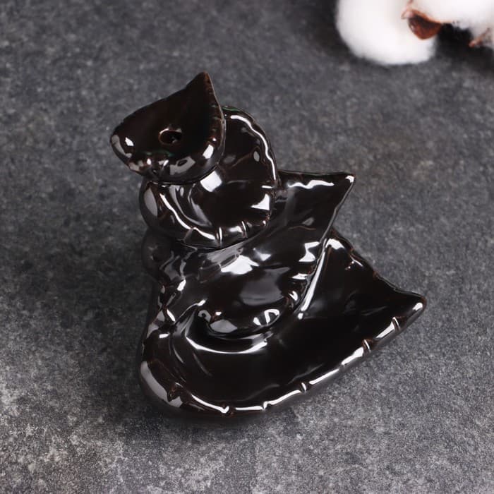 Подставка для благовоний TAKE IT EASY «Листья», стелющийся дым, 8×10 см