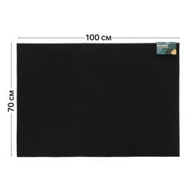 Коврик eva универсальный Grand Caratt, Соты 100×70 см, черный