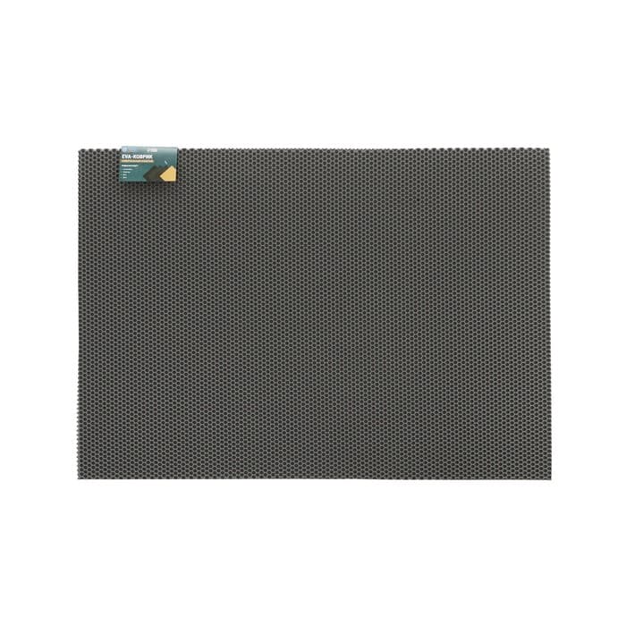 Коврик eva универсальный Grand Caratt, Соты 100×70 см, серый