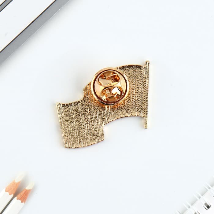 Значок «Флаг России», 3×2.2 см