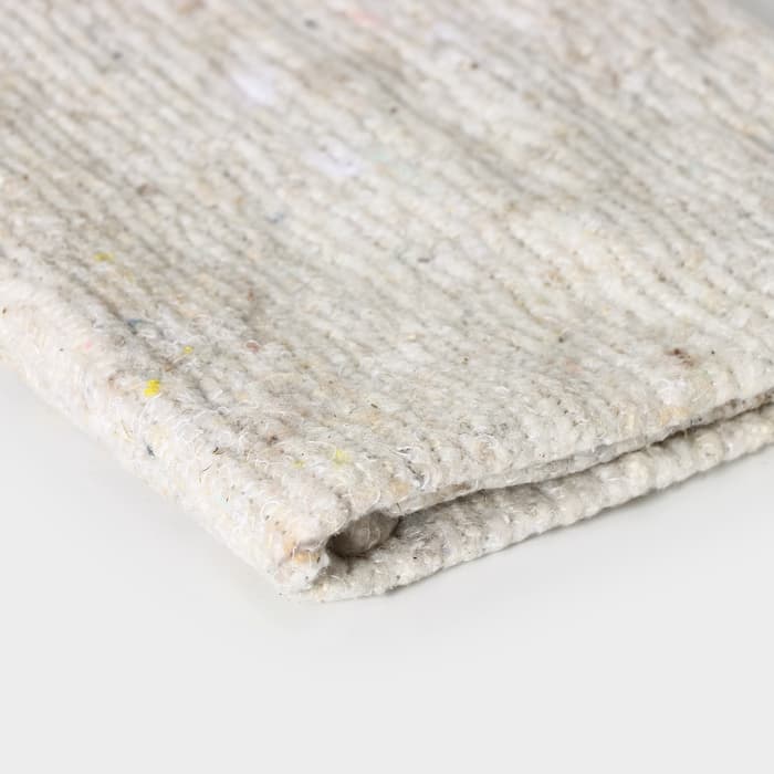 Салфетка - тряпка хозяйственная Доляна, 50×60 см, плотность 180 г/м², строчка 2.5 мм, с оверлоком, белая