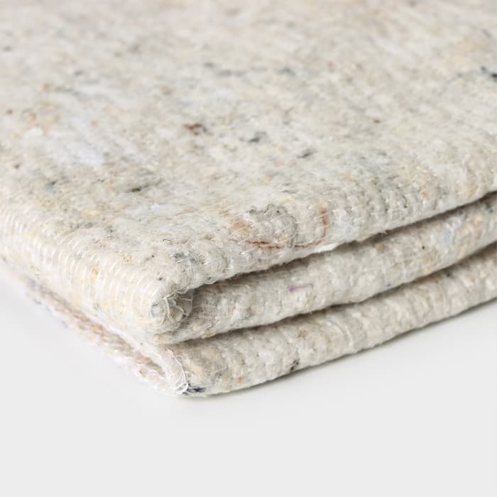 Салфетка - тряпка хозяйственная Доляна, 60×80 см, плотность 180 г/м², строчка 2.5 мм, с оверлоком, белая