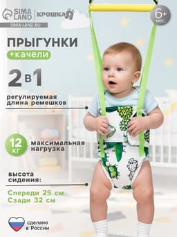 Прыгунки №1, 2в1 «Кактусы» (прыгунки, качели)