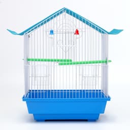 Клетка для птиц укомплектованная Bd-1/1d, 30×23×39 см, голубая