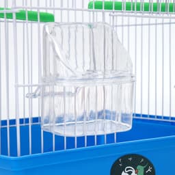 Клетка для птиц укомплектованная Bd-1/1d, 30×23×39 см, голубая