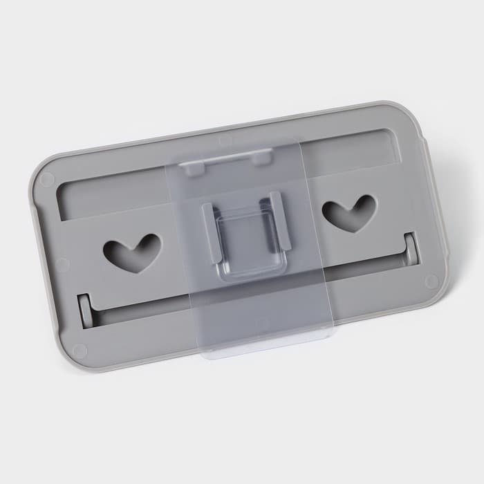 Держатель для ванных и кухонных принадлежностей, 17×7×11 см, серый