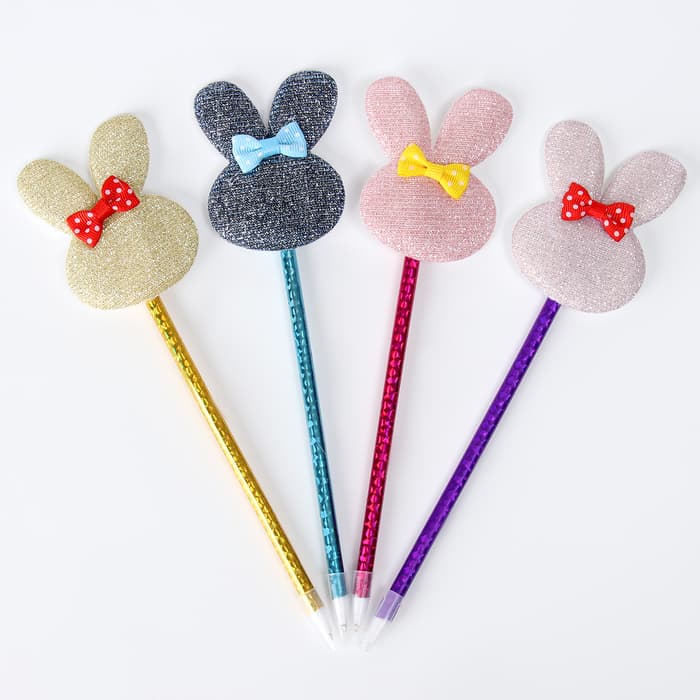 Ручка «Зайка», синие чернила, МИКС