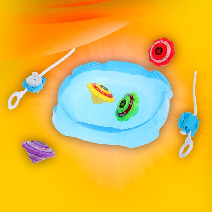 Волчки «Титан», набор 4 шт., с устройством запуска