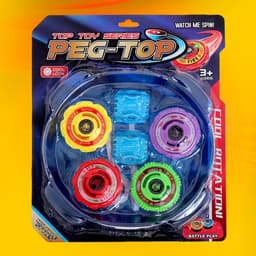 Волчки «Титан», набор 4 шт., с устройством запуска