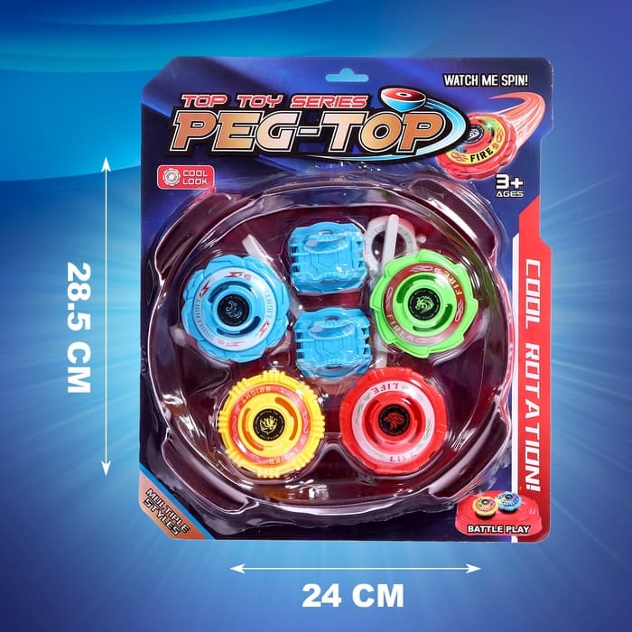 Волчки «Титан», набор 4 шт., с устройством запуска