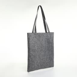 Сумка текстильная шопер без застёжки, 33×0.5×38 см, серая