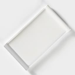 Блюдо для подачи BellaTenero, 25.5×14.5×2.3 см, с бамбуковой вставкой, фарфор, белое