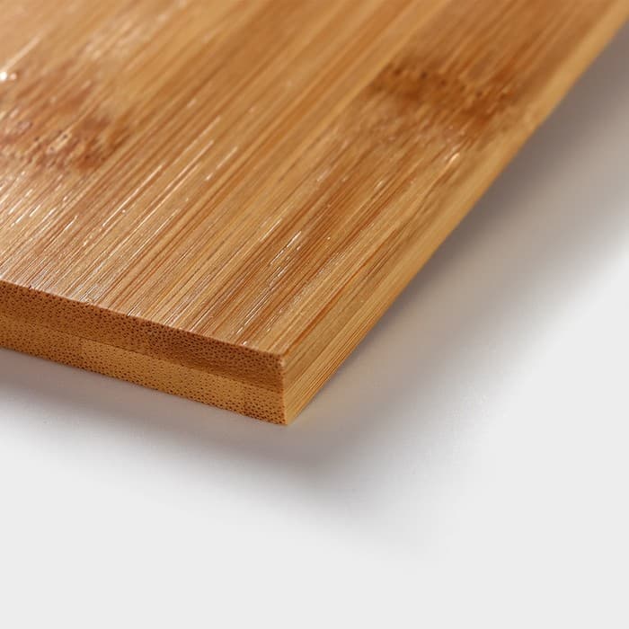 Блюдо для подачи BellaTenero, 29.5×9×2.3 см, с бамбуковой вставкой, фарфор, белое