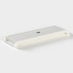 Блюдо для подачи BellaTenero, 29.5×9×2.3 см, с бамбуковой вставкой, фарфор, белое