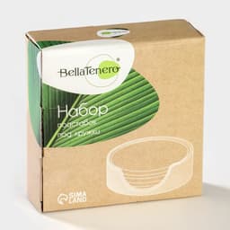 Подставки под кружки BellaTenero, d=10.8 см, набор 4 шт., на фарфоровой подставке, бамбук