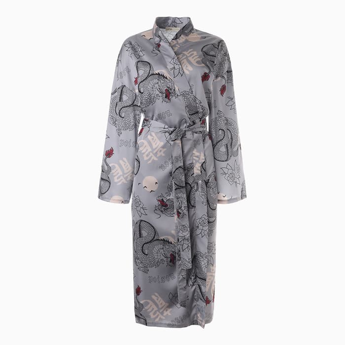 Халат домашний KAFTAN «Дракон», размер 52-54, серая