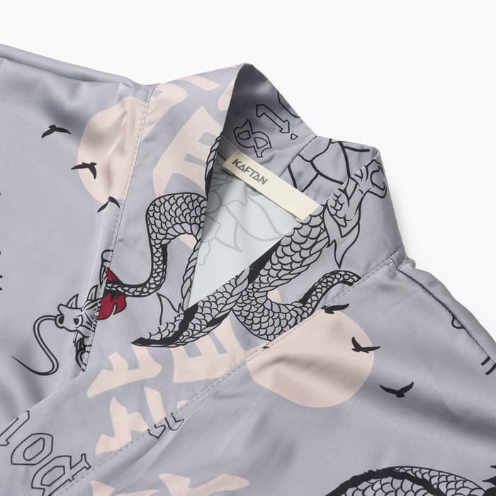 Халат домашний KAFTAN «Дракон», размер 52-54, серая