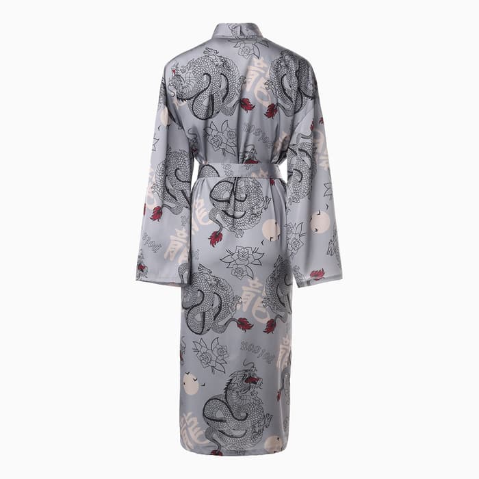 Халат домашний KAFTAN «Дракон», размер 52-54, серая