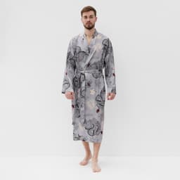 Халат домашний KAFTAN «Дракон», размер 52-54, серая