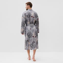 Халат домашний KAFTAN «Дракон», размер 52-54, серая