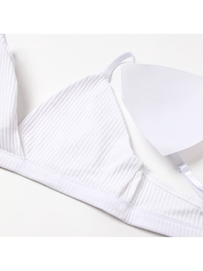 Комплект нижнего белья женский (топ, трусы) Collorista, белый, размер 46-48