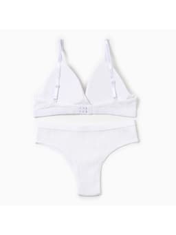 Комплект нижнего белья женский (топ, трусы) Collorista, белый, размер 46-48